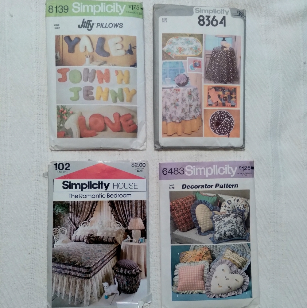 Vintage Simplicity Pattern Set - Home - Romantic - Playful Designs